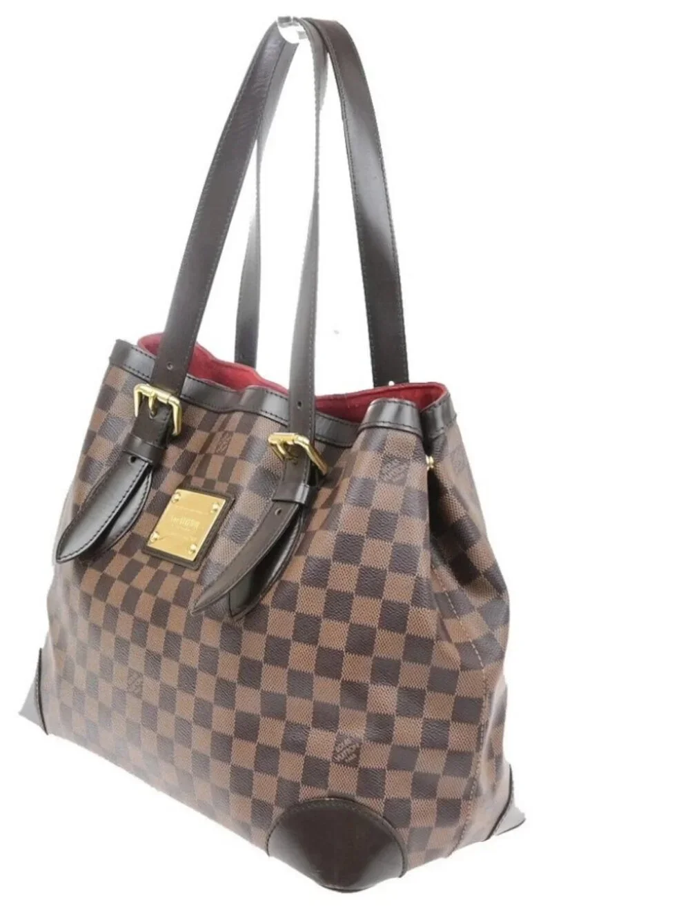LOUIS VUITLOUIS VUITTON Hampstead MM Shoulder Bag Damier Leather